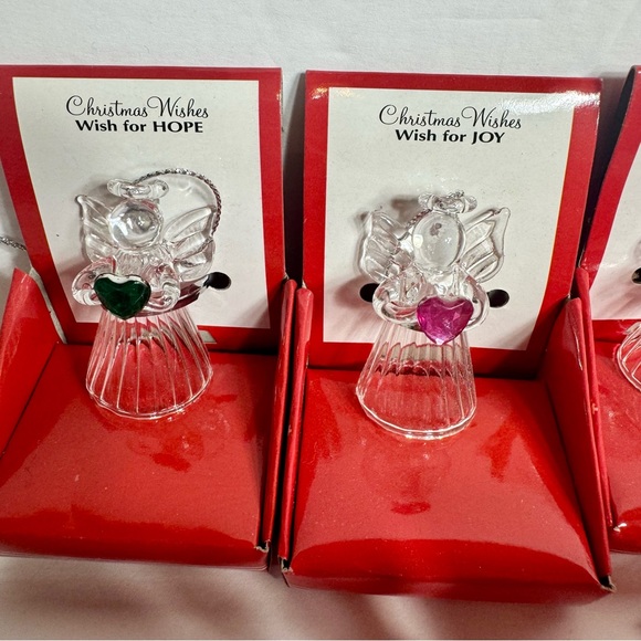 Lot of 10 Ganz glass angels. Adorable glass Christmas angels each in its display - Picture 6 of 11